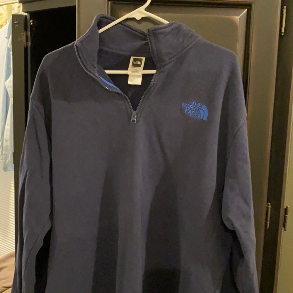 Mens north face quarter zip sweatshirt XL